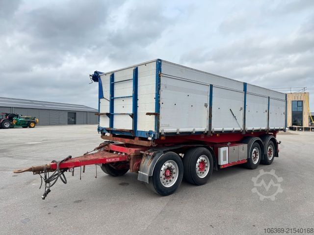 Three-way tipper trailer Dapa 4 axle tipper trailer 30 t