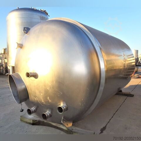 11.630 liter geïsoleerde voedselopslagtank van V4A roestvast staal Bibby of Halifax K0159