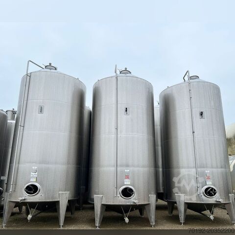 34.500 liter staande opslagtank van V2A roestvast staal Rieger K0154