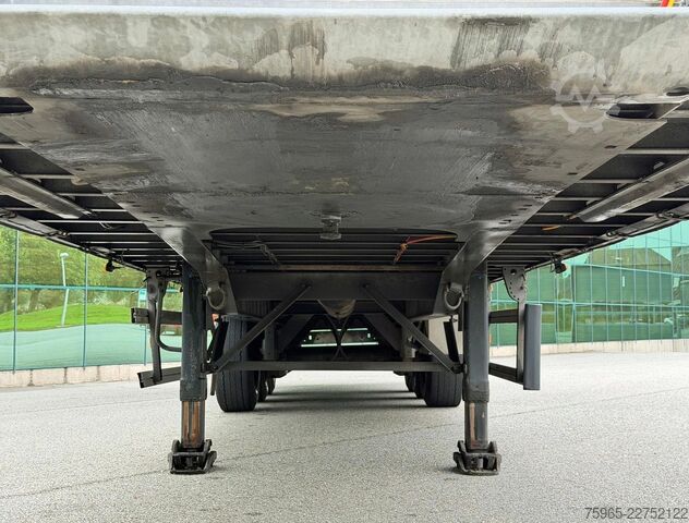Nyitott ponyvás félpótkocsi GROENEWEGEN DRO-14-27 GALVANISED CHASSIS DISC BRAKES SLIDING