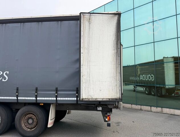 Nyitott ponyvás félpótkocsi GROENEWEGEN DRO-14-27 GALVANISED CHASSIS DISC BRAKES SLIDING