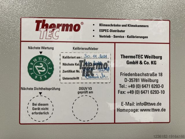 Câmara de temperatura para testes de estabilidade ThermoTEC Begehbare große Temperaturprüfkammer