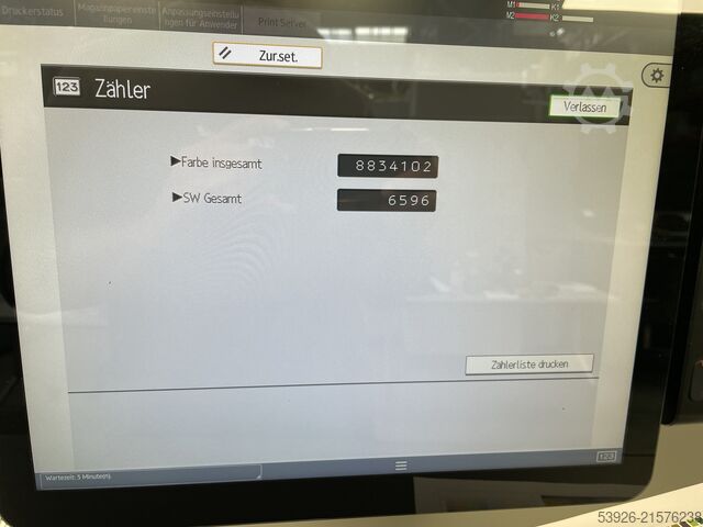  Ricoh Pro C9210 incl. Fiery, stacker Vacuum Feed