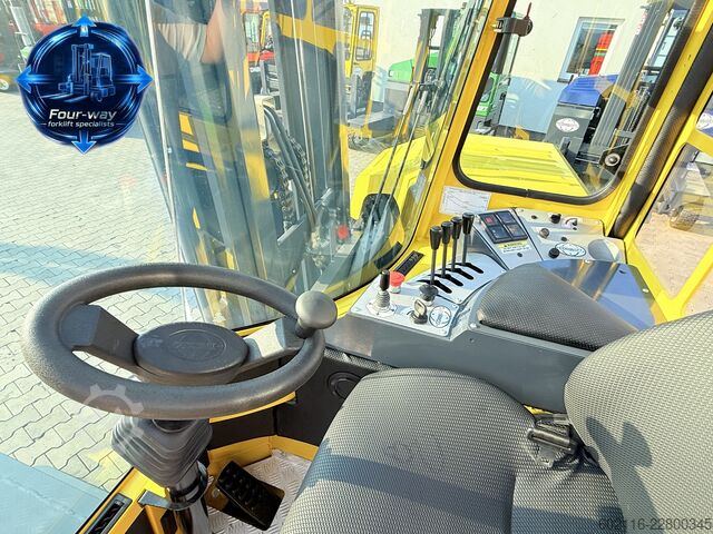 Carrello elevatore a 4 direzioni Combilift C3000XL GAS DUPLEX 4550 FORK POSITIONER