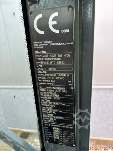 Véhicule à benne Bell B 30 E (New tyres)