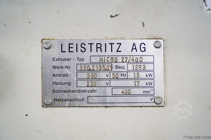 Extrusora Leistritz 27/40D