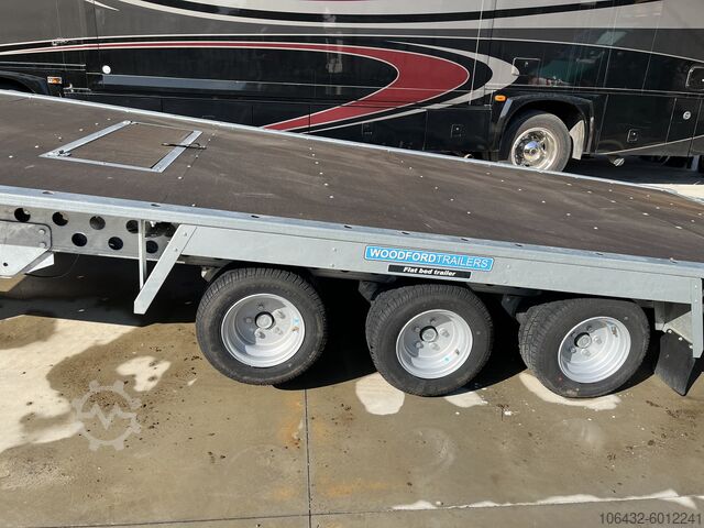 Μεταφορέας αυτοκινήτου Woodford Trailer FLATBED PROFESSIONNEL (Options Dispo)