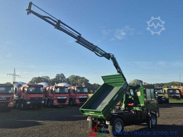 Tre-vejs tippevogn Ladog T1400 4x4 Kipper mit Fassi Kran 5+6 Steuerkreis
