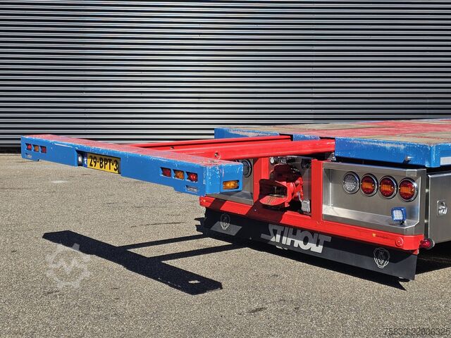 Plateau de chargement Scania R520 V8 8x2/6 / HMF 70 tm + JUMBO AANHANGER