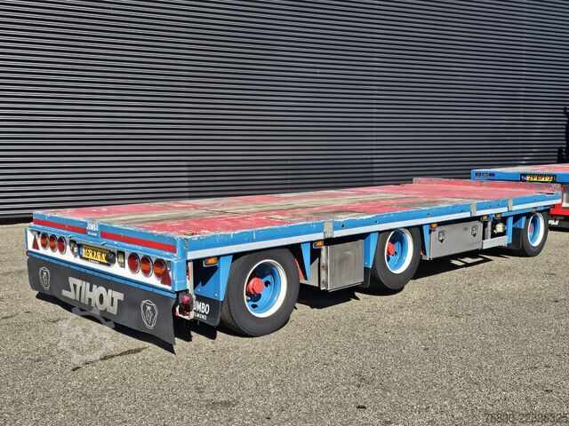 Plateau de chargement Scania R520 V8 8x2/6 / HMF 70 tm + JUMBO AANHANGER