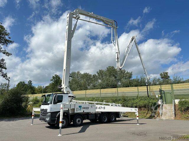 Pompă de beton Mercedes-Benz Arocs 4142 Arocs 5 4142 8x4 SWAN TSP 47-5 160RZ...