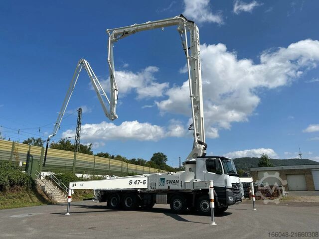 Pompă de beton Mercedes-Benz Arocs 4142 Arocs 5 4142 8x4 SWAN TSP 47-5 160RZ...