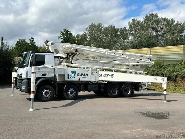 Pompă de beton Mercedes-Benz Arocs 4142 Arocs 5 4142 8x4 SWAN TSP 47-5 160RZ...