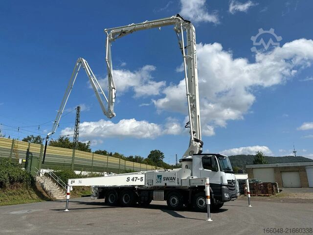 Pompă de beton Mercedes-Benz Arocs 4142 Arocs 5 4142 8x4 SWAN TSP 47-5 160RZ...