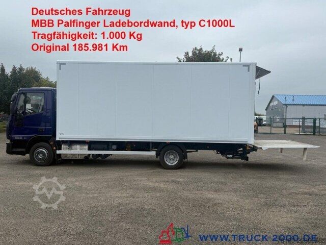 Skříňový nákladní automobil Iveco 100E22 Koffer LBW MBB Palfinger Klima NUR 185TKM