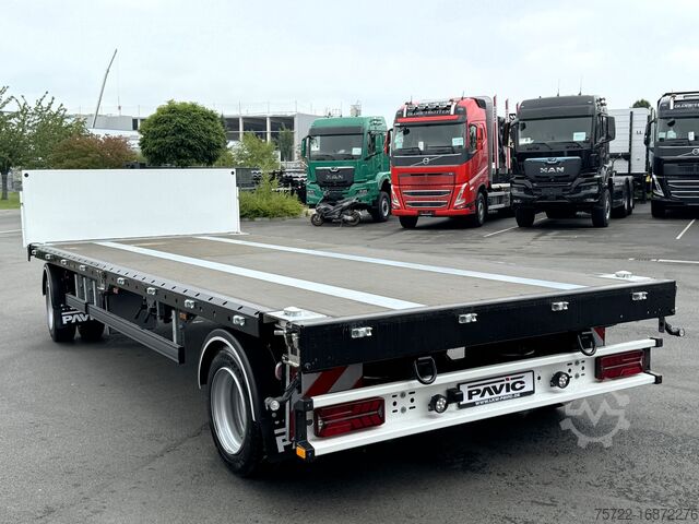 Aanhangwagen met open laadvloer PAVIC BPA18 64ZC Drehschemel Containerpritsche