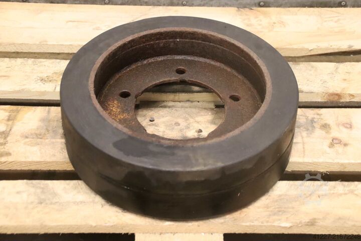 Massivgummidæk med fælg, 2 stk. unbekannt Ø 420 x 95 mm