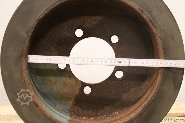 Massivgummidæk med fælg, 2 stk. unbekannt Ø 420 x 95 mm