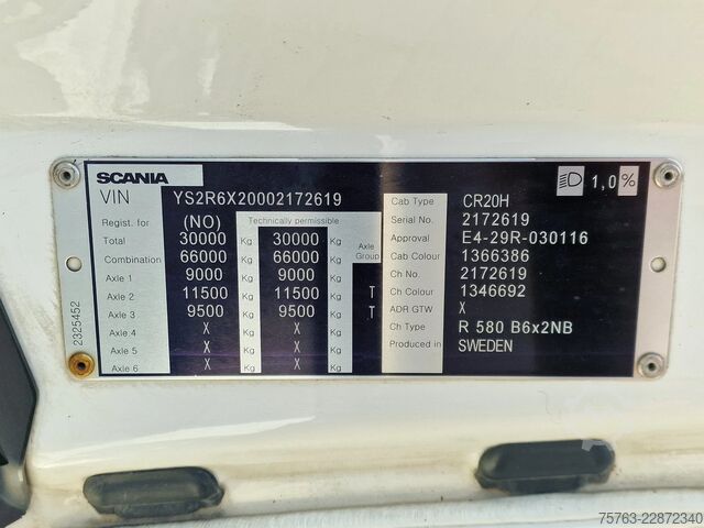 BDF sistemi Scania R580 V8 NGS Highline 6x2 - BDF - Retarder - Ful...