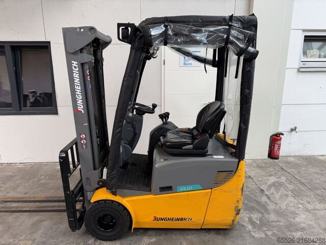 Elektromos háromkerekű targonca Jungheinrich EFG 113 SP / 1487 Std. / Gewicht 2950 Kg