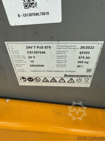 Elektromos háromkerekű targonca Jungheinrich EFG 113 SP / 1487 Std. / Gewicht 2950 Kg