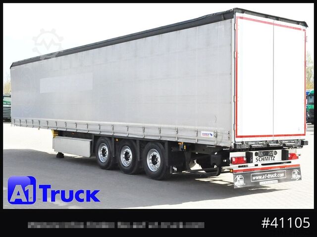 Open oplegger met zeil SCHMITZ SD Tautliner, Code XL, verzinkt, Liftachse