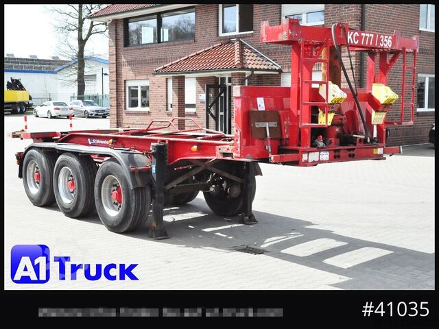 Tipper semitrailer MEIERLING MSA 27, Kippchassi, 20'' Container, Kipper, Alurahmen