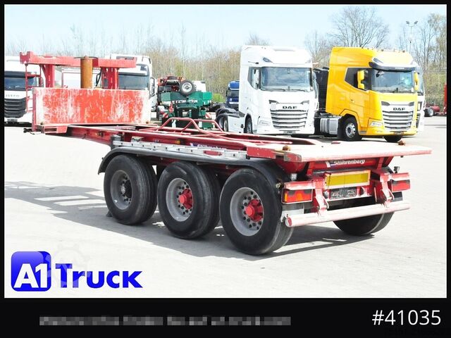 Tipper semitrailer MEIERLING MSA 27, Kippchassi, 20'' Container, Kipper, Alurahmen