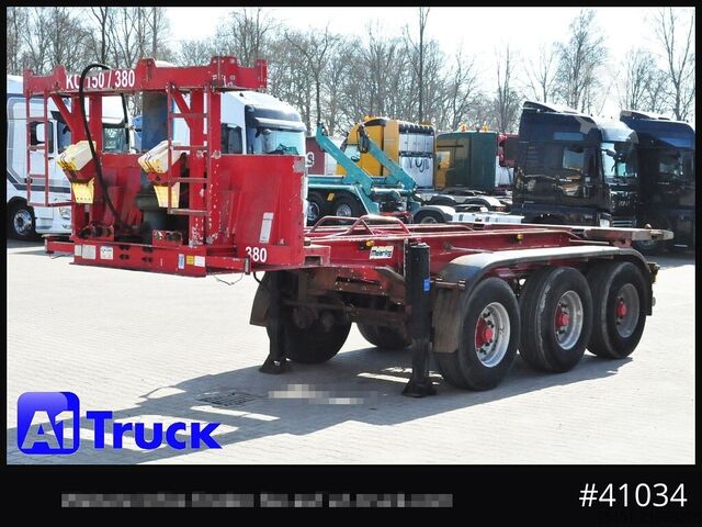 Tipper semitrailer MEIERLING MSA 27, Kippchassi, 20'' Container, Kipper, Alurahmen