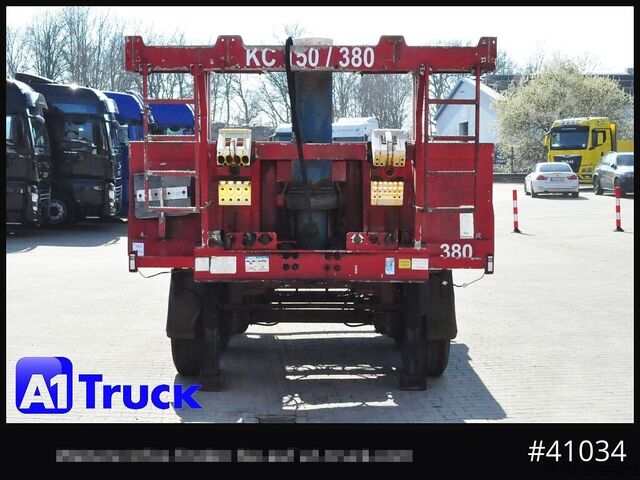 Tipper semitrailer MEIERLING MSA 27, Kippchassi, 20'' Container, Kipper, Alurahmen