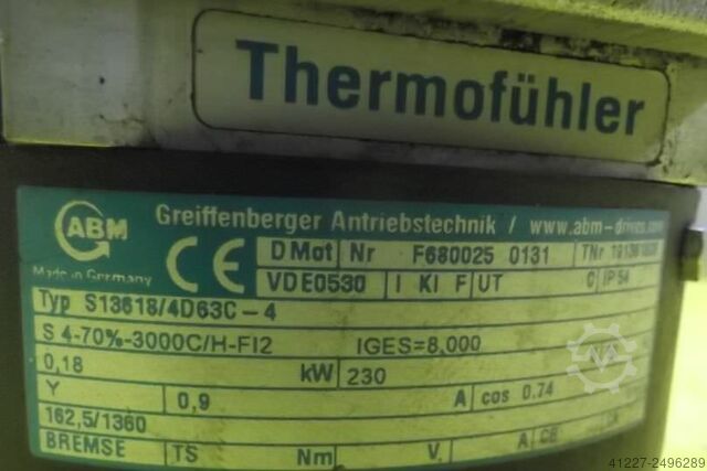 Tandwielmotor 0,18 kW 162,5 tpm Greiffenberger S13618/4D63C-4