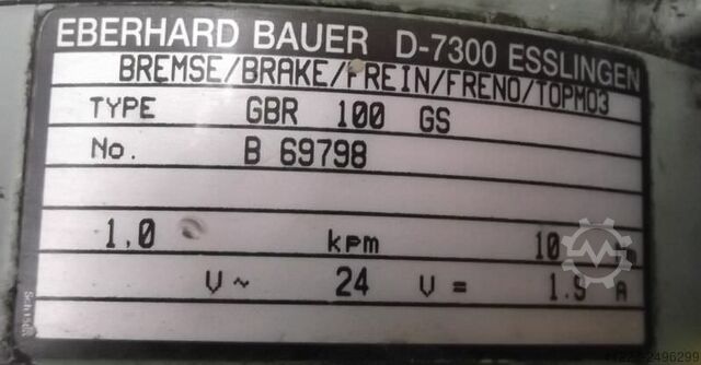 Tandwielmotor 0,2/0,4 kW 32/65 rpm BAUER G12-20/DPK884-200