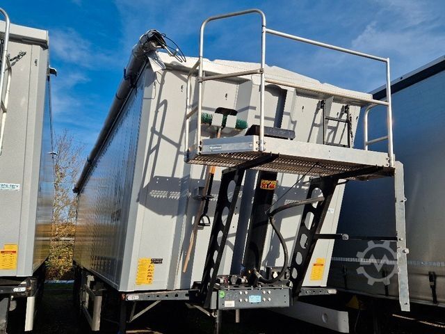Tipper semitrailer WIELTON 55m3 Alu-Kastenmulde Kombitür Weight Master