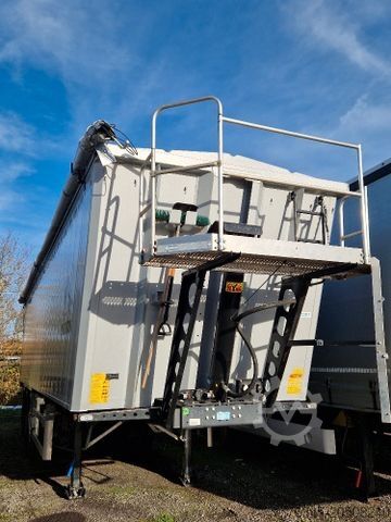 Tipper semitrailer WIELTON 55m3 Alu-Kastenmulde Kombitür Weight Master