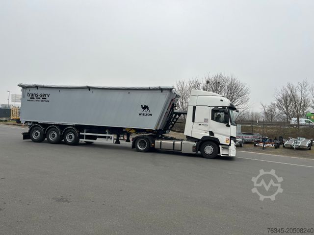 Tipper semitrailer WIELTON 55m3 Alu-Kastenmulde Kombitür Weight Master