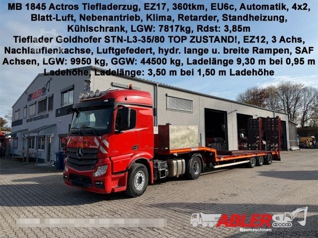 Standard SZM MERCEDES-BENZ 1845 Actros mit Goldhofer STN-L3-35/80 Tieflader