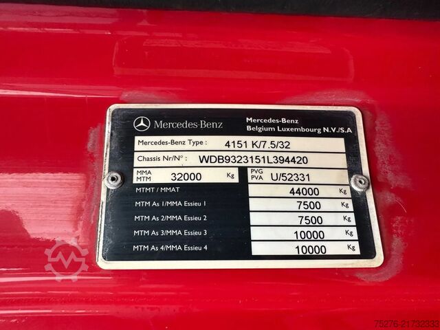 Kufr  Actros 4151 V8 8x4  Euro 5