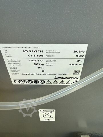 Elektrisk 4 -hjulet gaffeltruck Jungheinrich EFG 425 / Triplex 5500 mm / NEUGERÄT