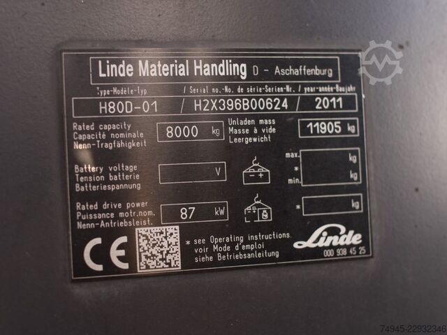 Diesel gaffeltrucks Linde H80D