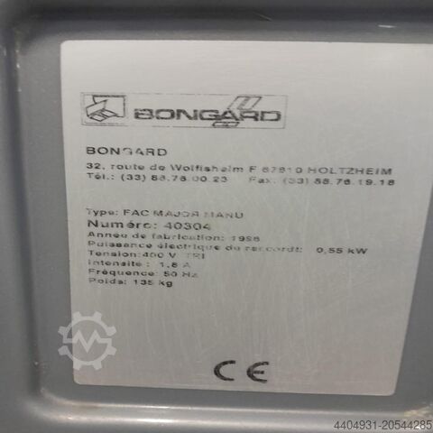 Formmaschine Major manu BONGARD Major manu