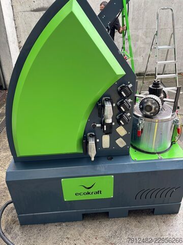 Pelletiseer fijne biomassa | EcoKraft RP18 GEN2 Pelletpers met bunker en zeef EcoKraft AG RP18 GEN2