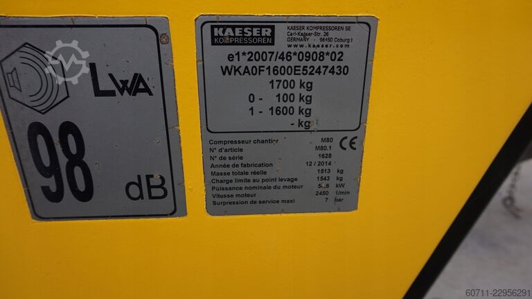 Schroefcompressor Kaeser M80