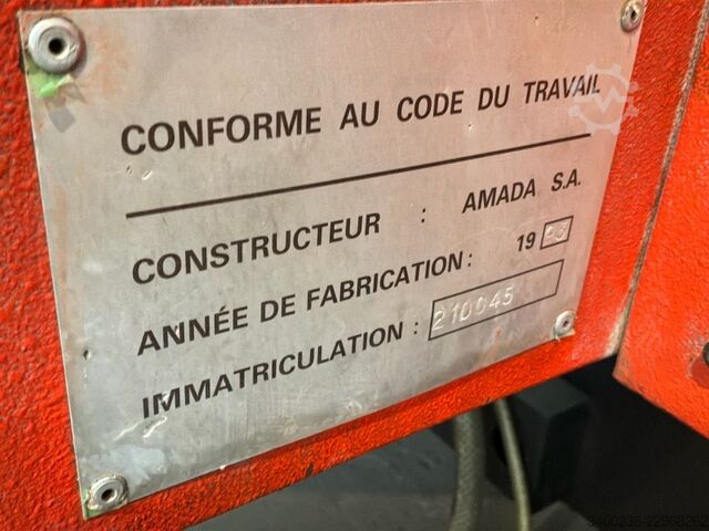1993 Amada Arcade 210 CNC διάτρητική και αποκοπτική μηχανή, γενικά ανακατασκευασμένη Amada Arcade 210 CNC