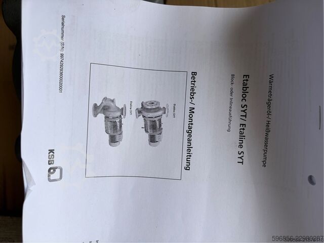  KSB ETALINE SYT ETL050 kW NOWA KSB ETALINE SYT ETL050 kW NOWA