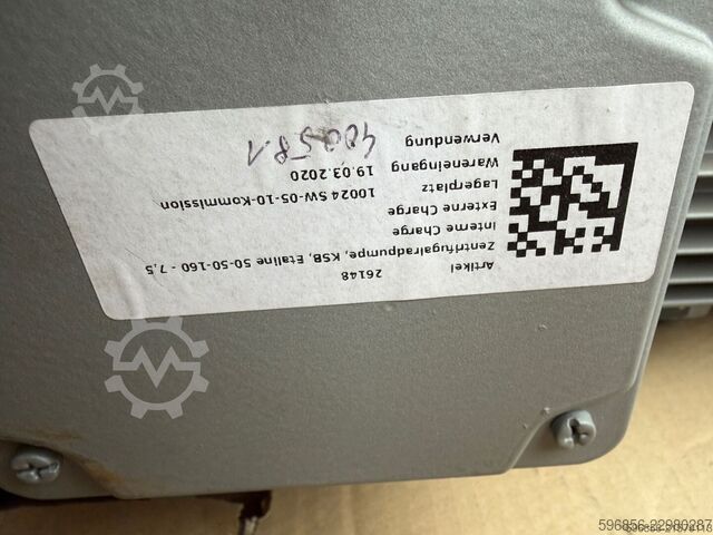  KSB ETALINE SYT ETL050 kW NOWA KSB ETALINE SYT ETL050 kW NOWA