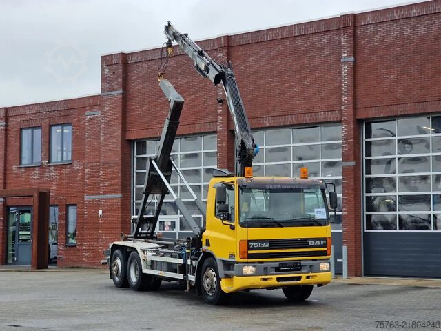 Kabl DAF CF 250 6x2*4 - Hooklift - HIAB 102 Crane - Manu...