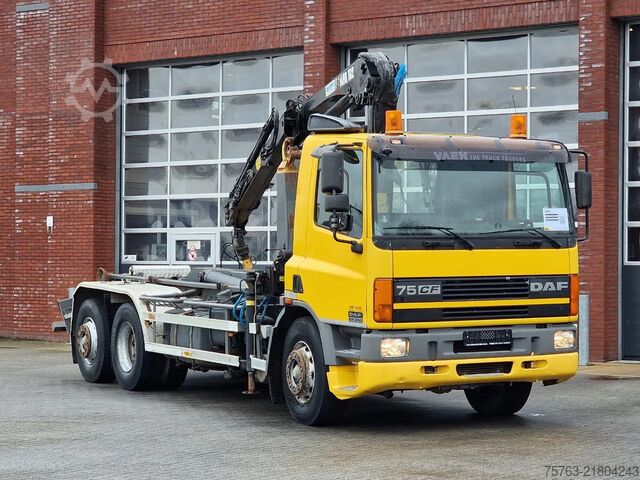 Kabl DAF CF 250 6x2*4 - Hooklift - HIAB 102 Crane - Manu...