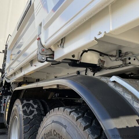 Camion-benne tricar MAN TGS  33.520 6X6 NEU 3-S-KIPPER BORDMATIK HIAB KRAN X-352E HIPRO, MIETKAUF MGL