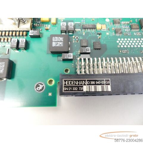 Komponenta Heidenhain ID 390 940-03 G8 Karte 383669-04 SN:21332731