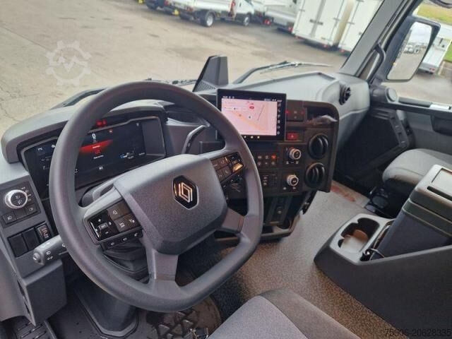 Φορτηγό γερανός roll-off Renault Gamme K 440 BI-BENNE + GRUE